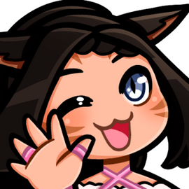 A drawing of my FFXIV character, Lilith, winking playfully and waving at the viewer.